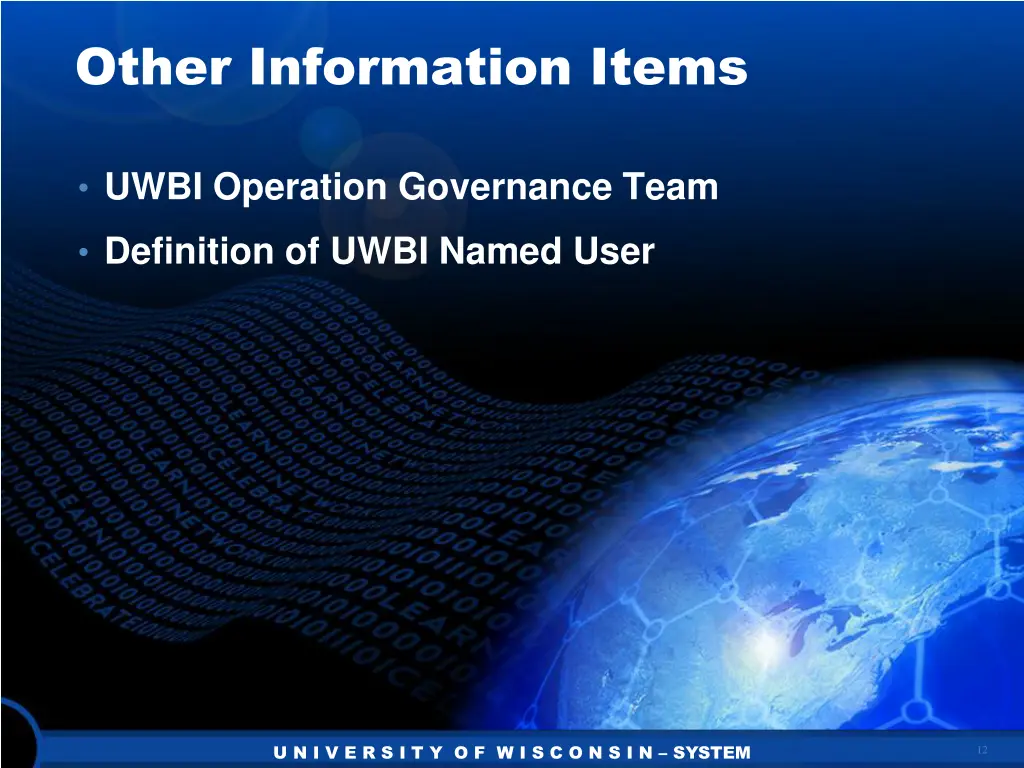 other information items 1