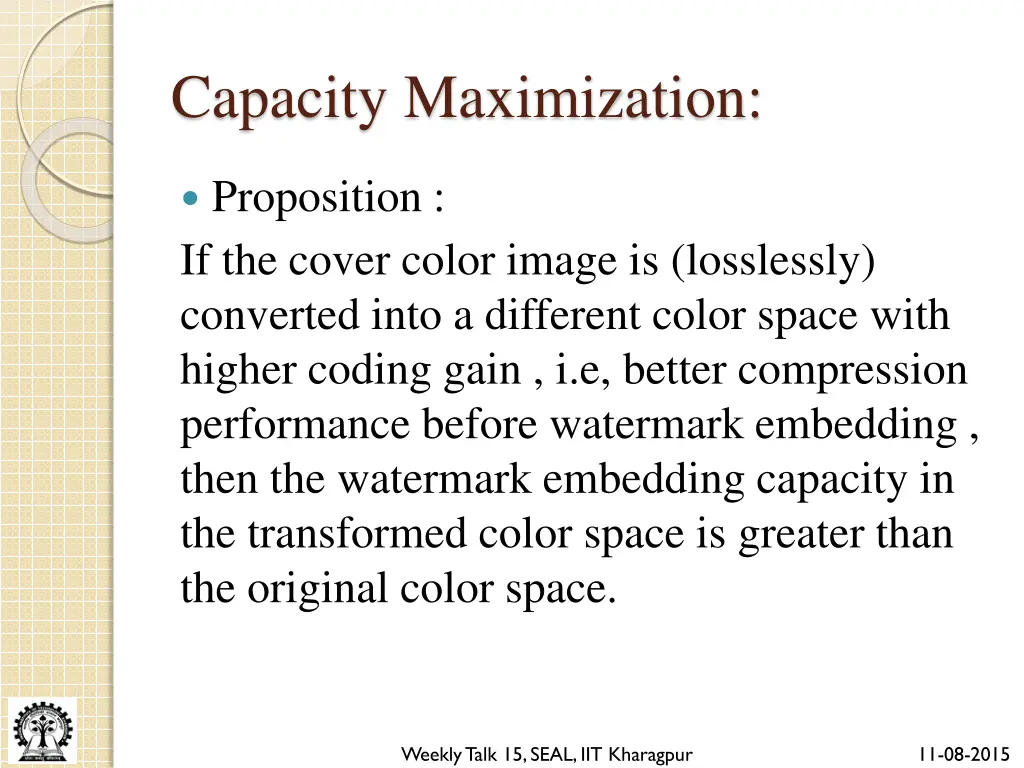 capacity maximization