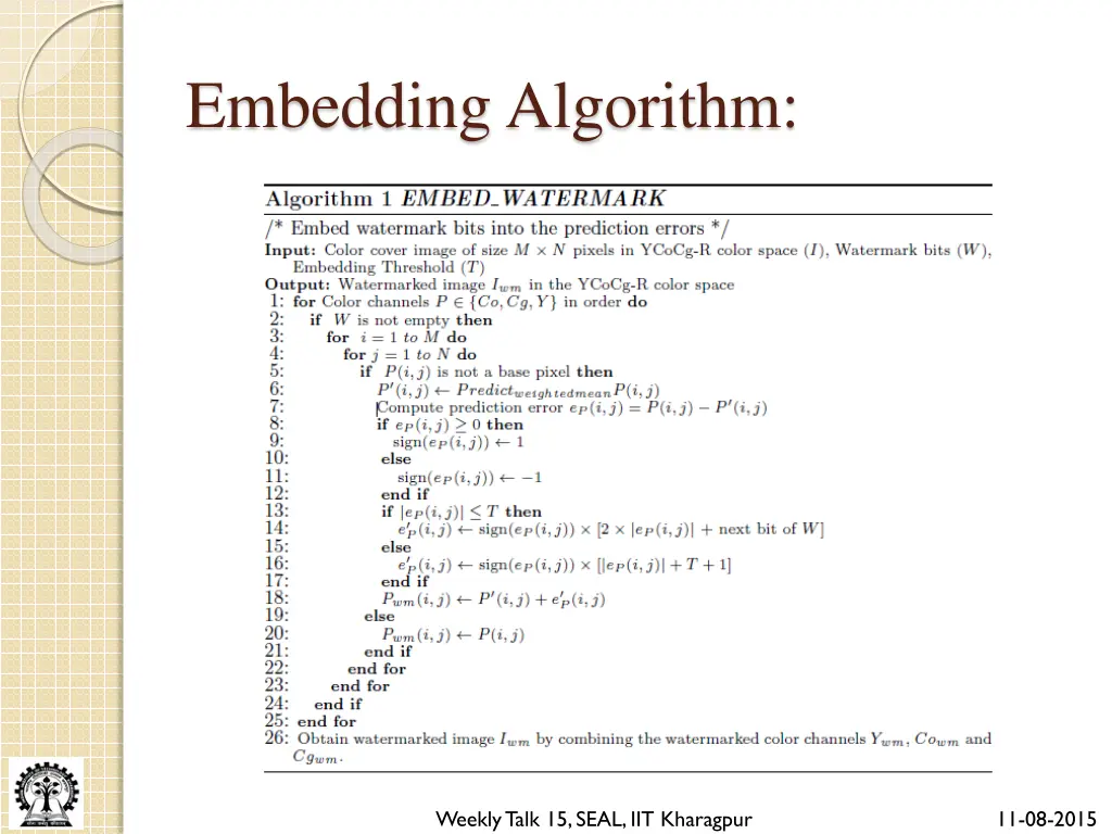 embedding algorithm 2
