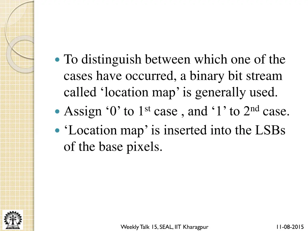 to distinguish between which one of the cases