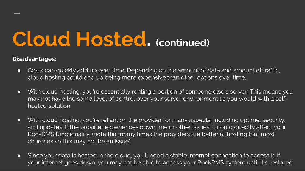 cloud hosted continued 1