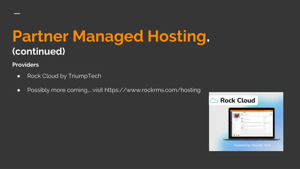 partner managed hosting continued 2