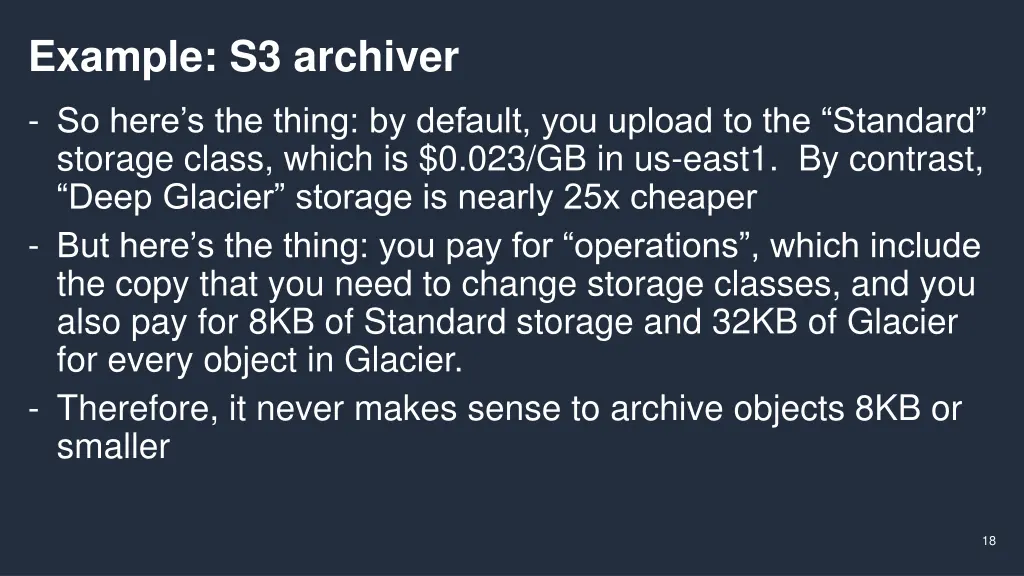 example s3 archiver