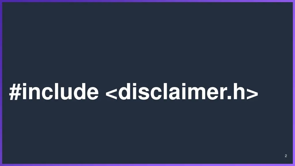 include disclaimer h