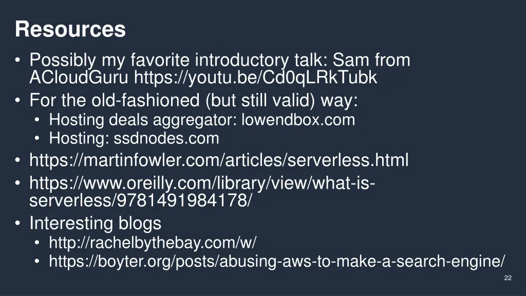 resources possibly my favorite introductory talk