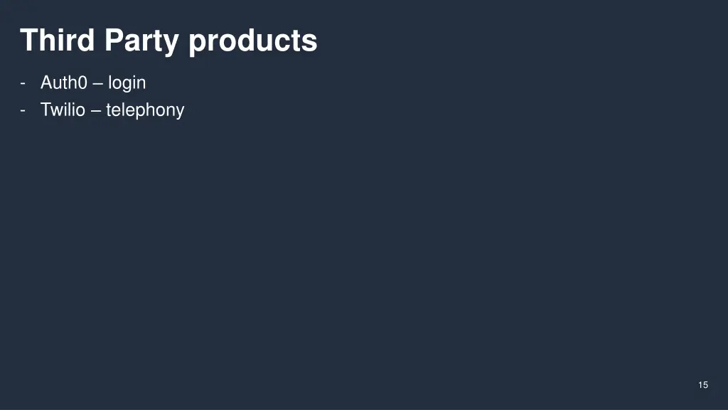 third party products