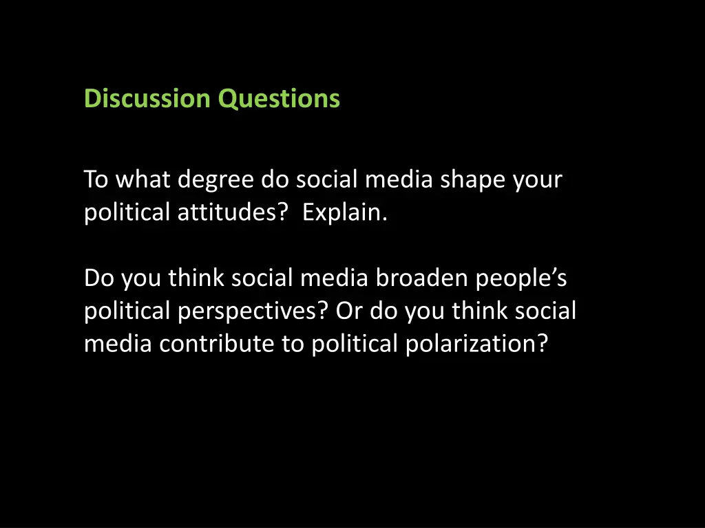 discussion questions