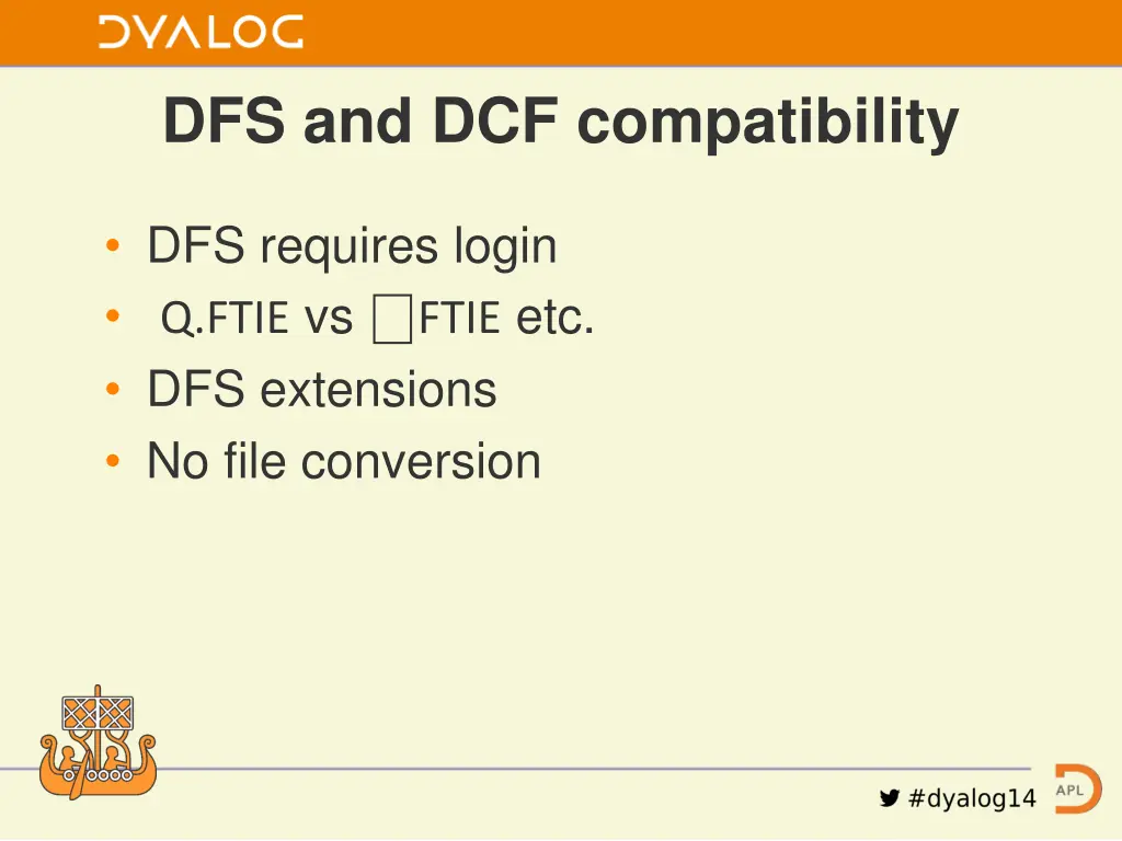 dfs and dcf compatibility