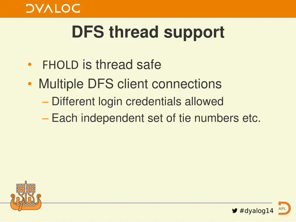 dfs thread support