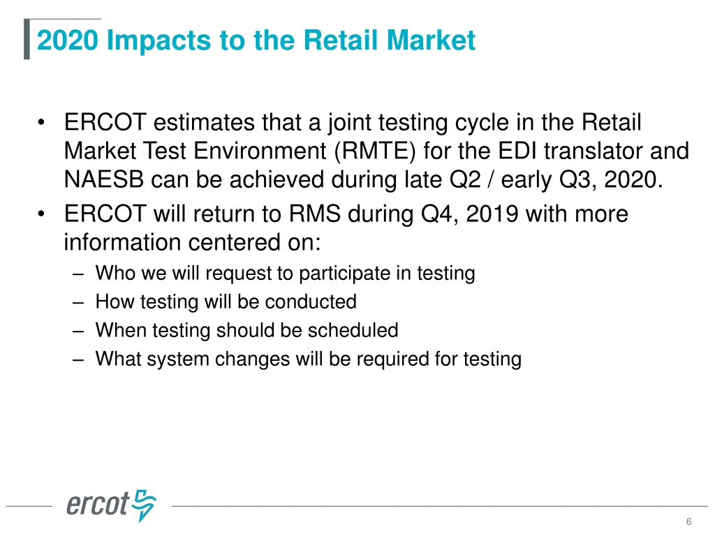 2020 impacts to the retail market