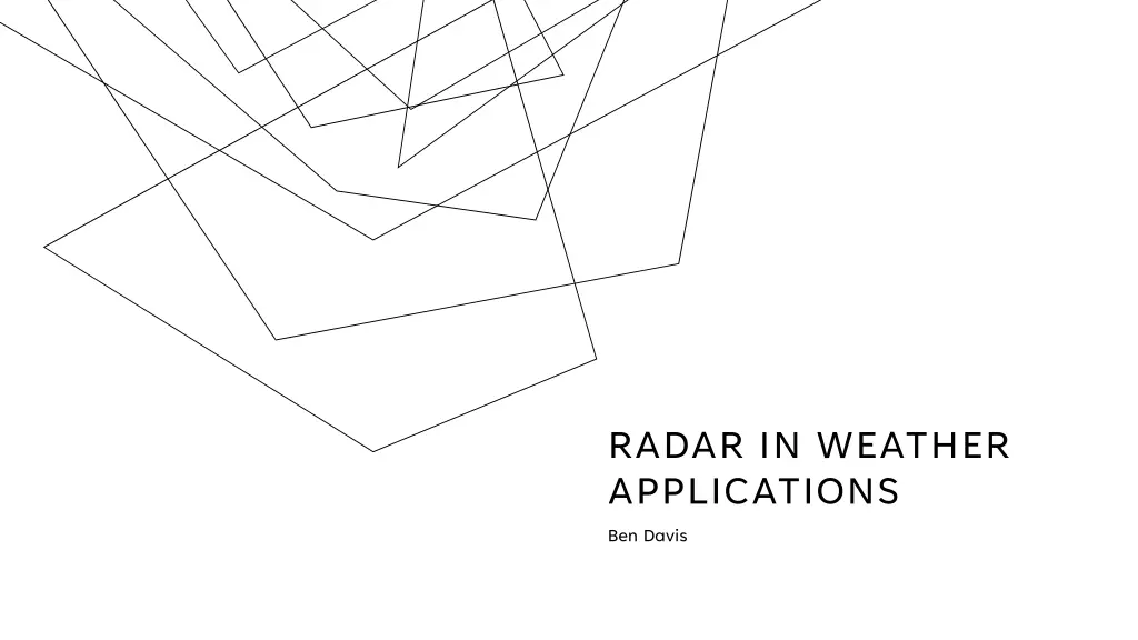 radar in weather applications ben davis