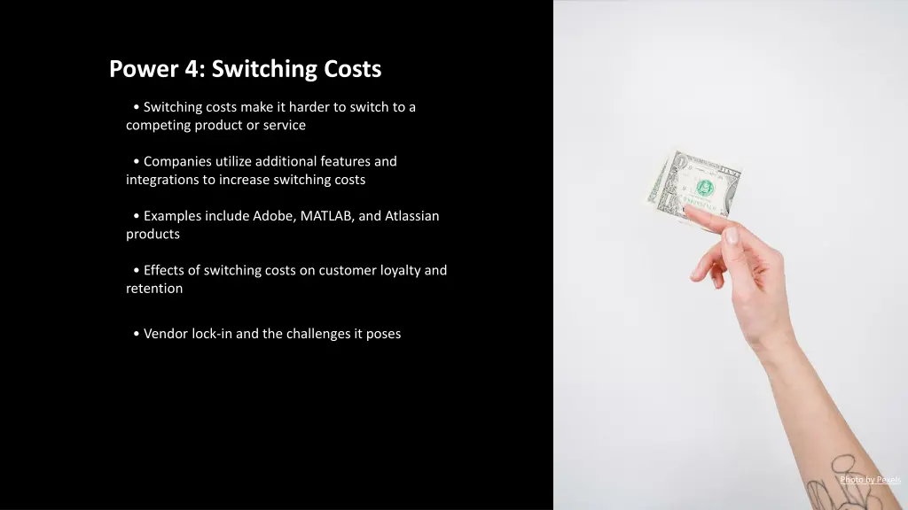 power 4 switching costs