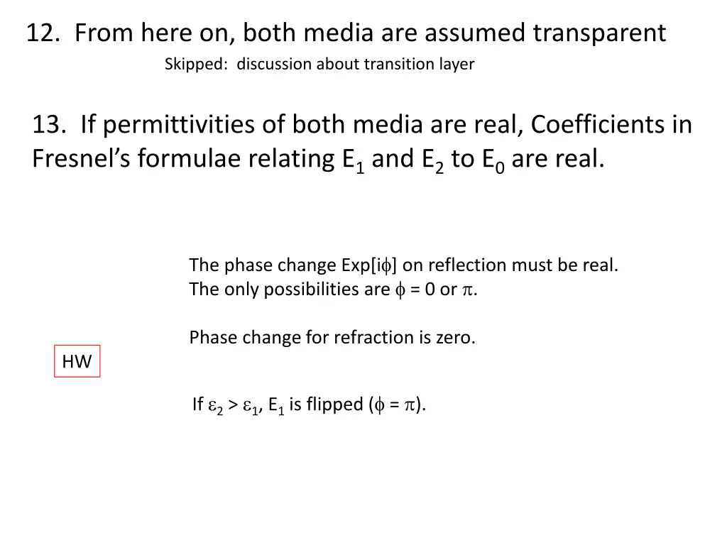 12 from here on both media are assumed