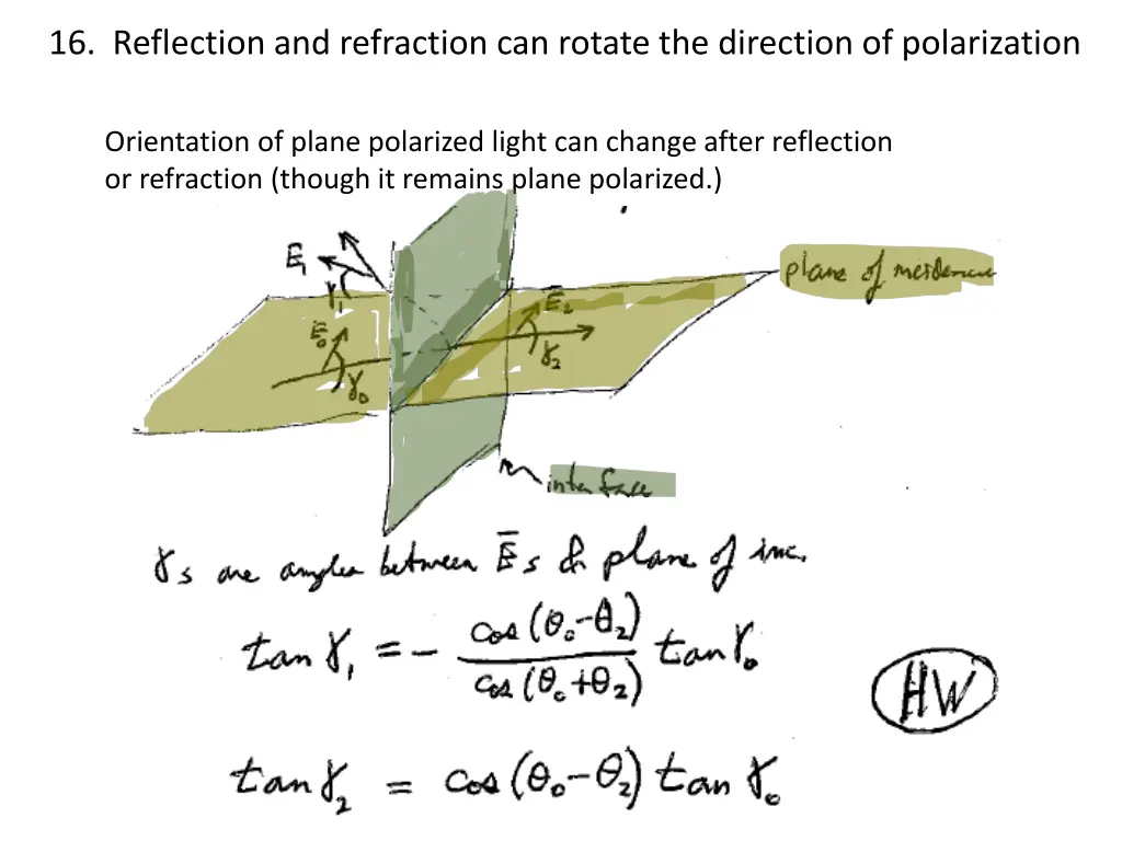 16 reflection and refraction can rotate