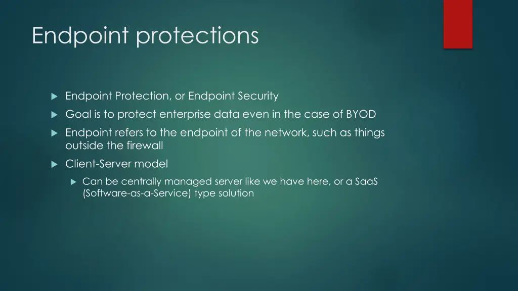 endpoint protections