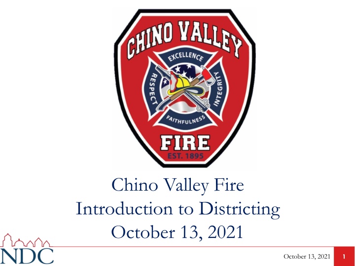 chino valley fire introduction to districting
