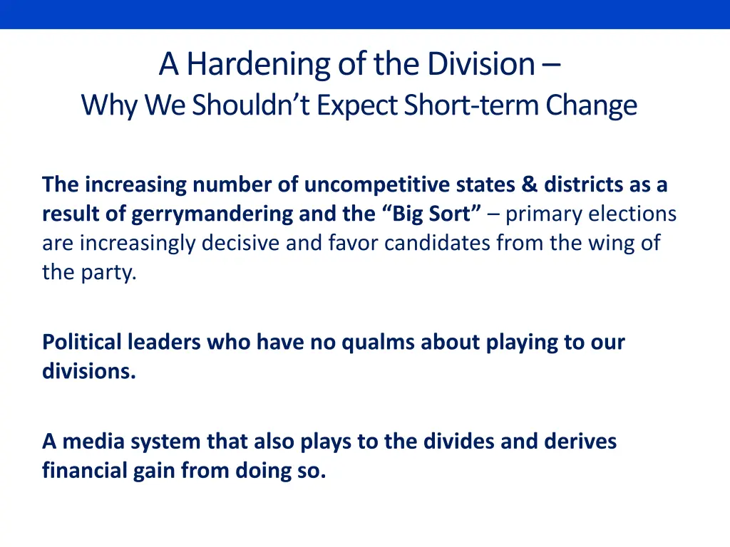 a hardening of the division why we shouldn
