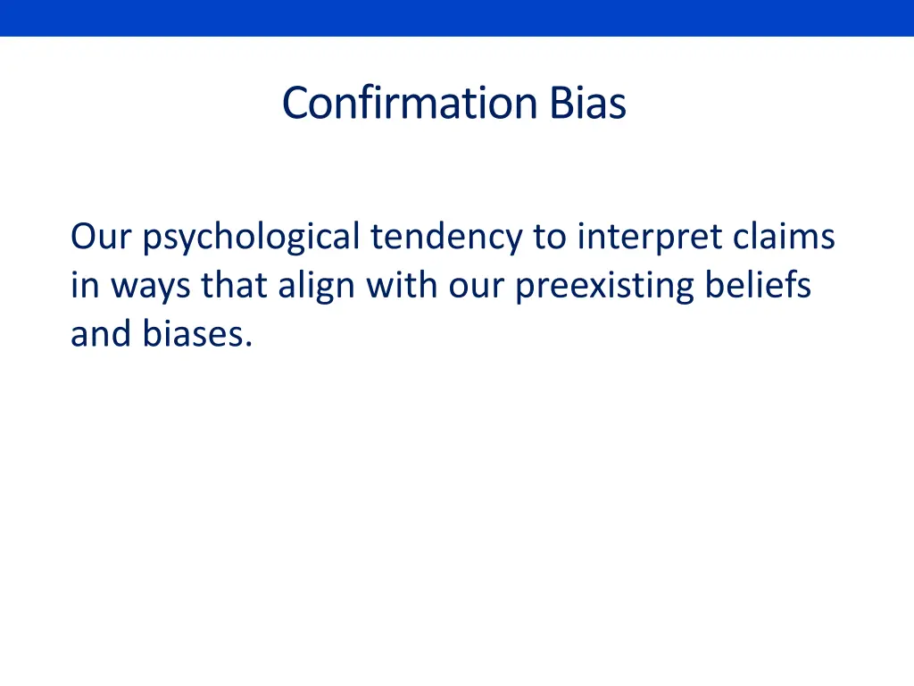confirmation bias