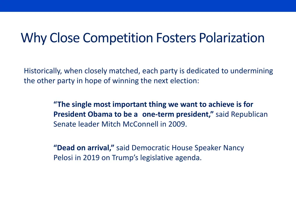 why close competition fosters polarization