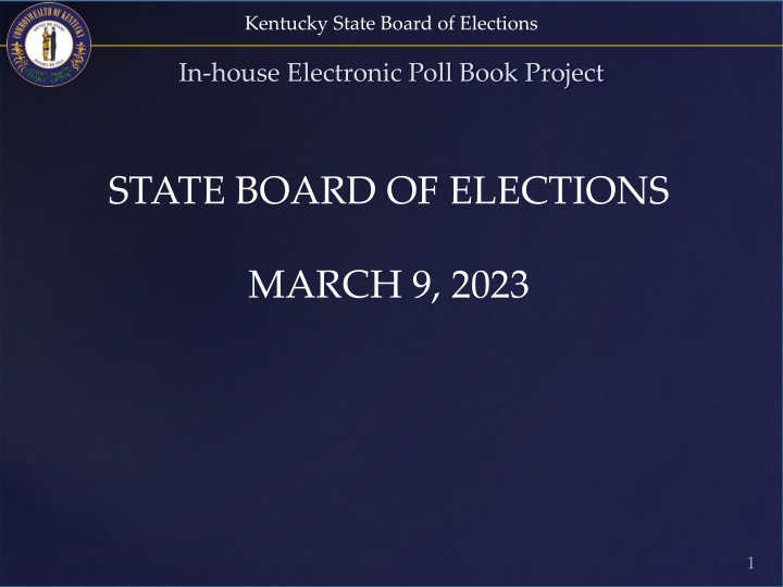 kentucky state board of elections