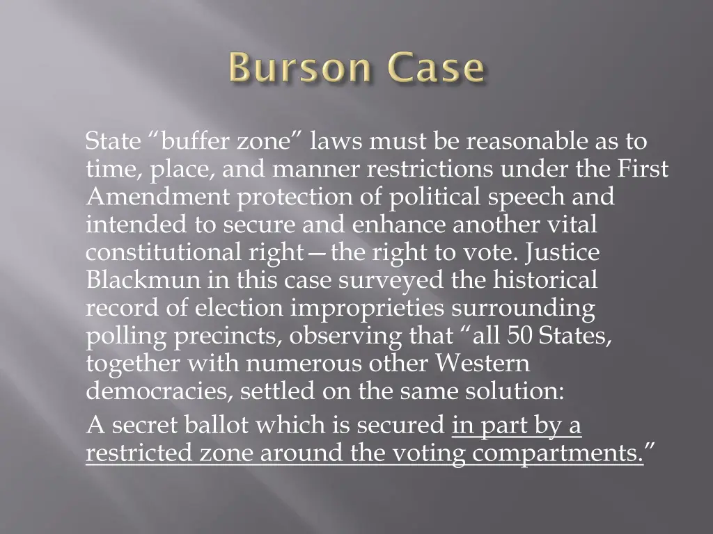 state buffer zone laws must be reasonable