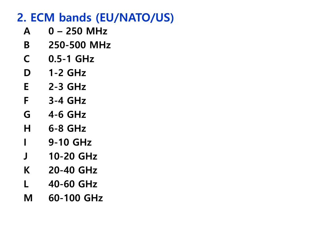 2 ecm bands eu nato