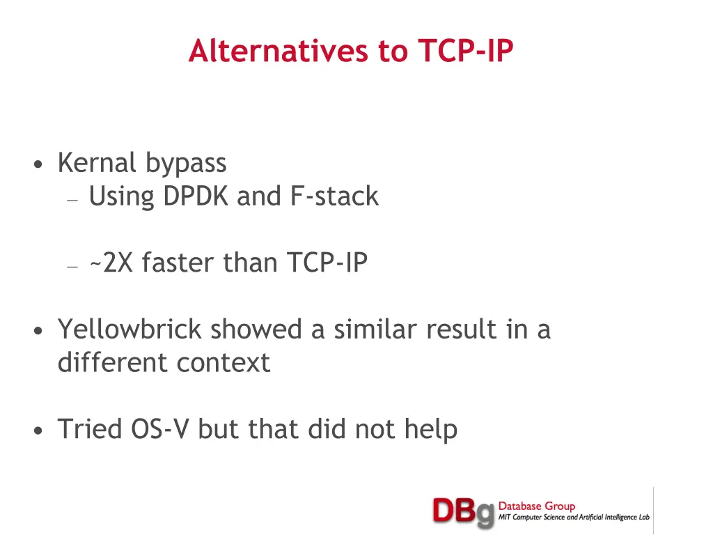 alternatives to tcp ip