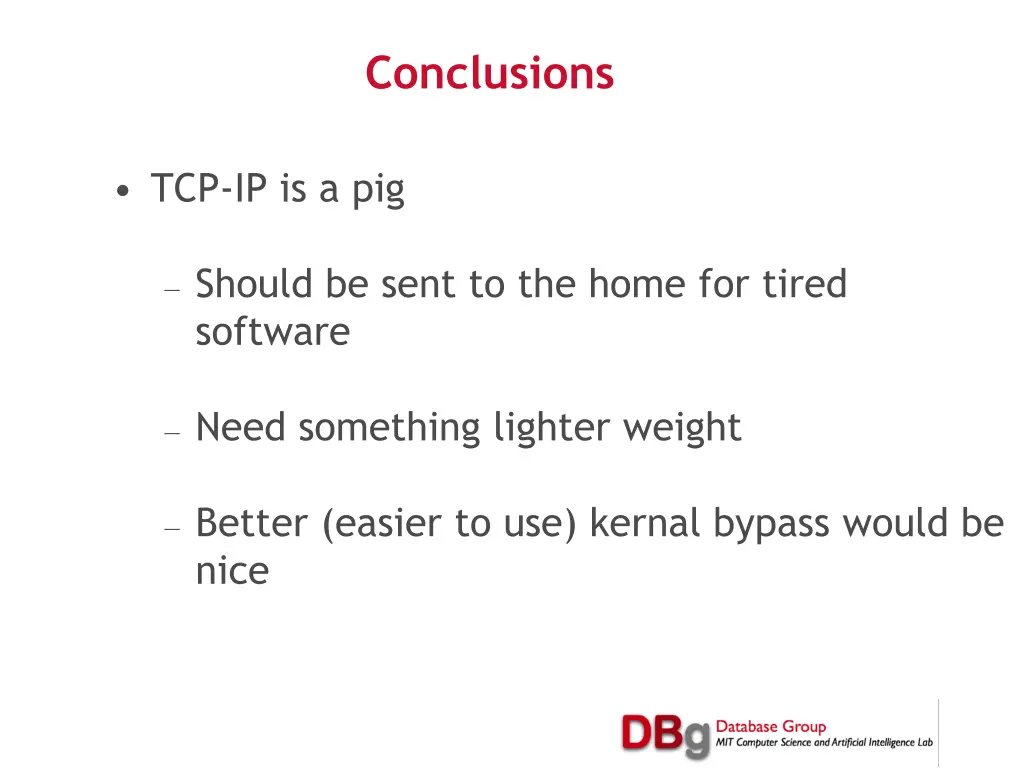 conclusions