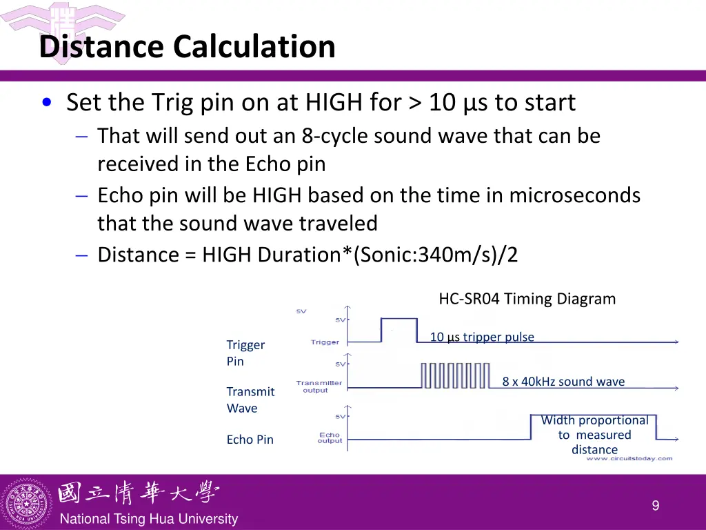 distance calculation
