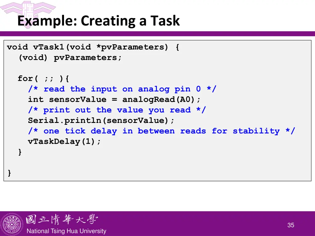example creating a task 1
