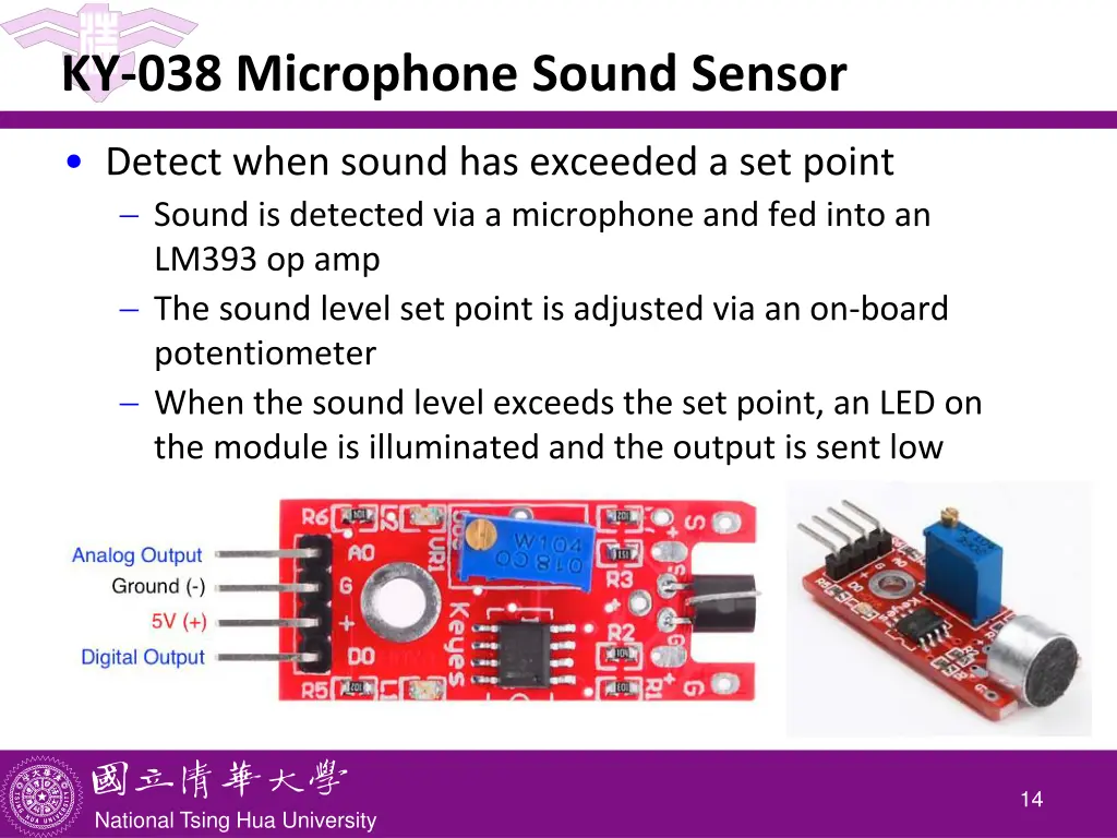 ky 038 microphone sound sensor
