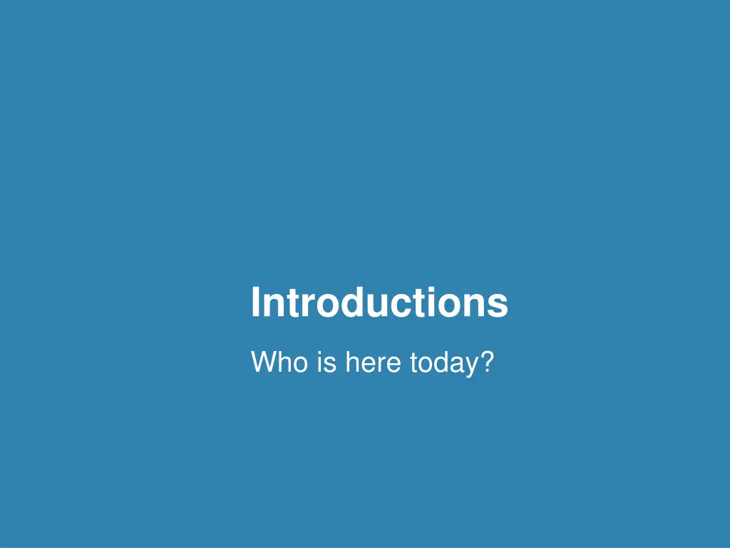 introductions