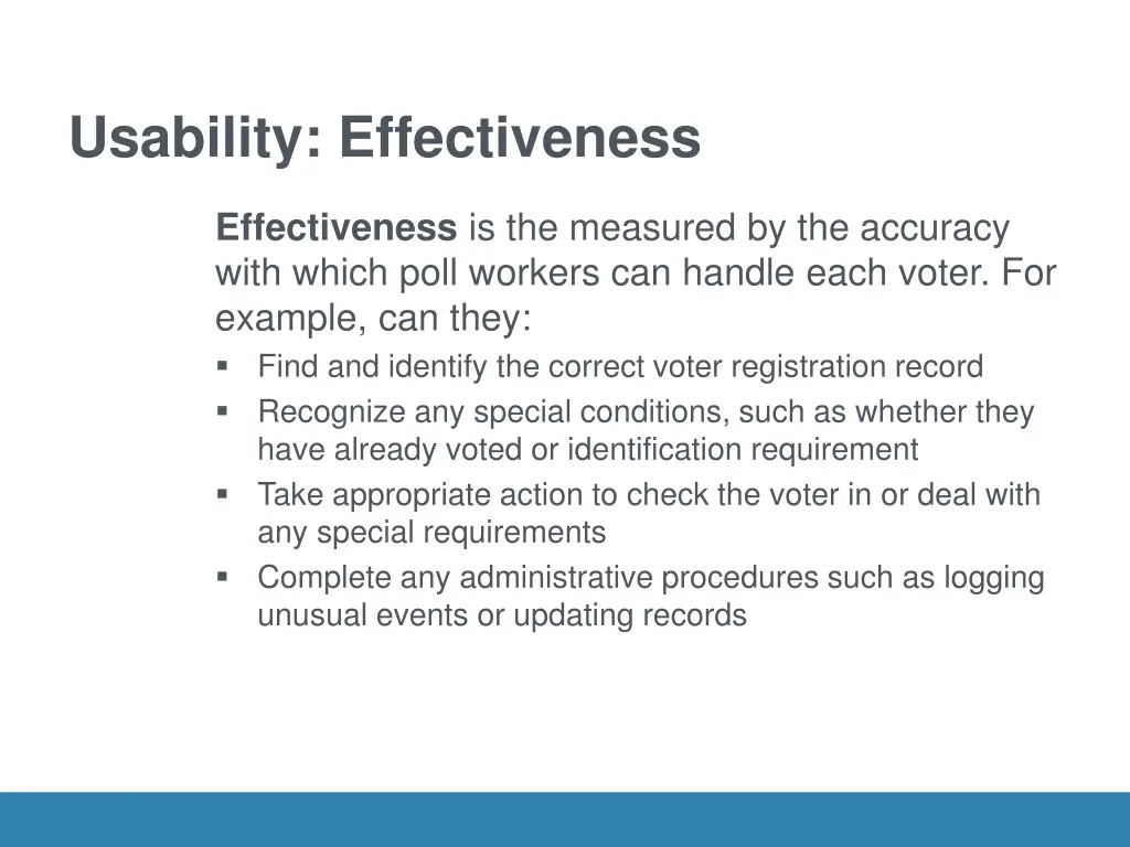 usability effectiveness
