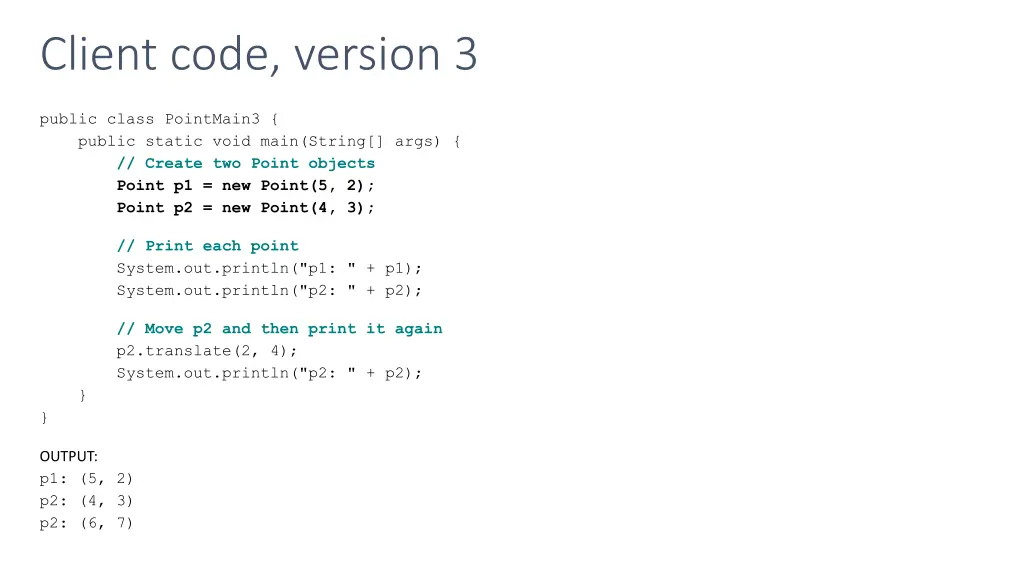 client code version 3