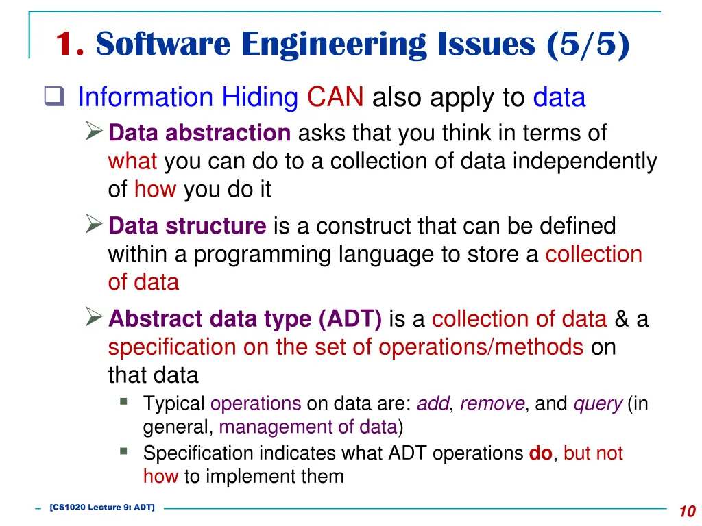 1 software engineering issues 5 5