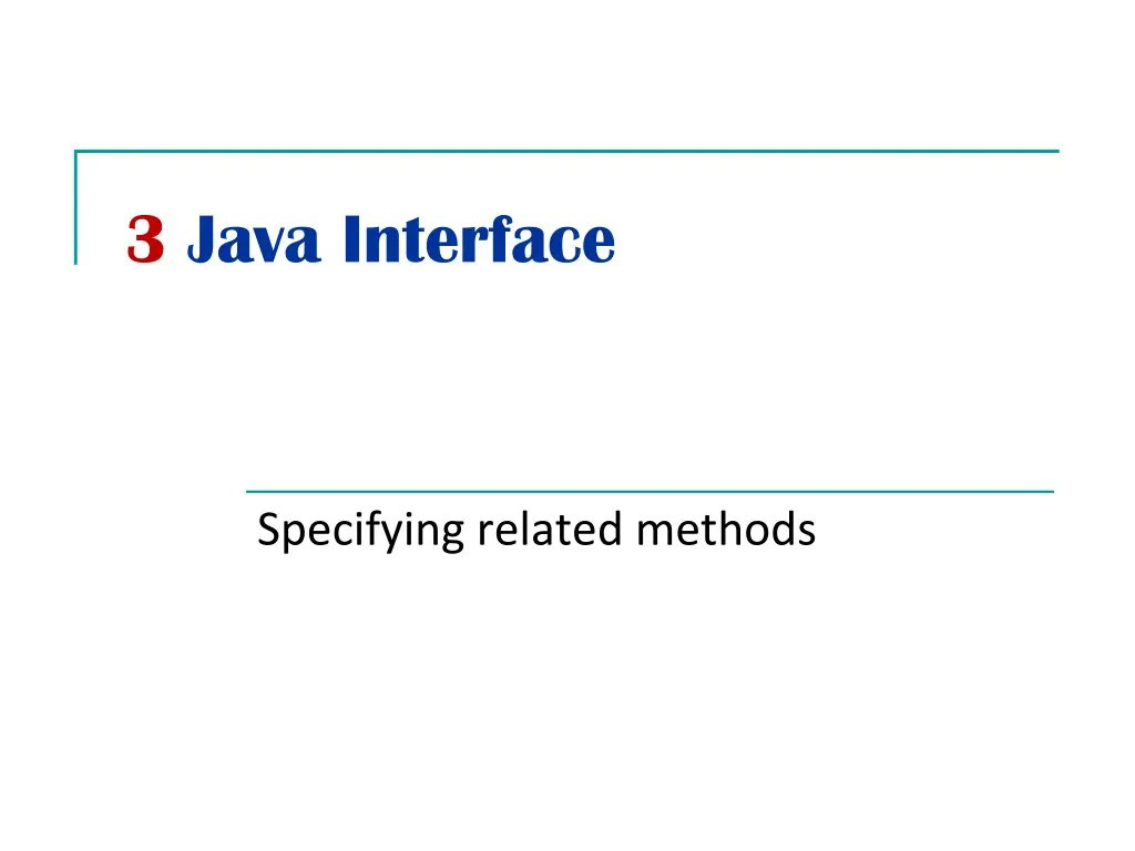 3 java interface
