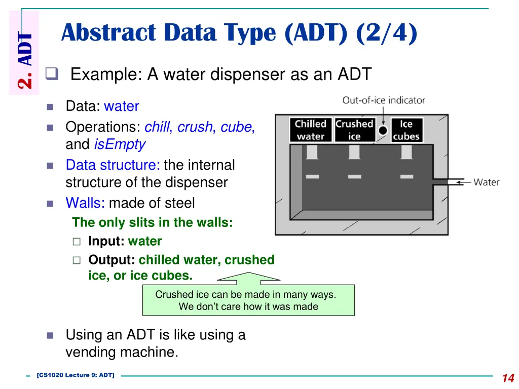 abstract data type adt 2 4