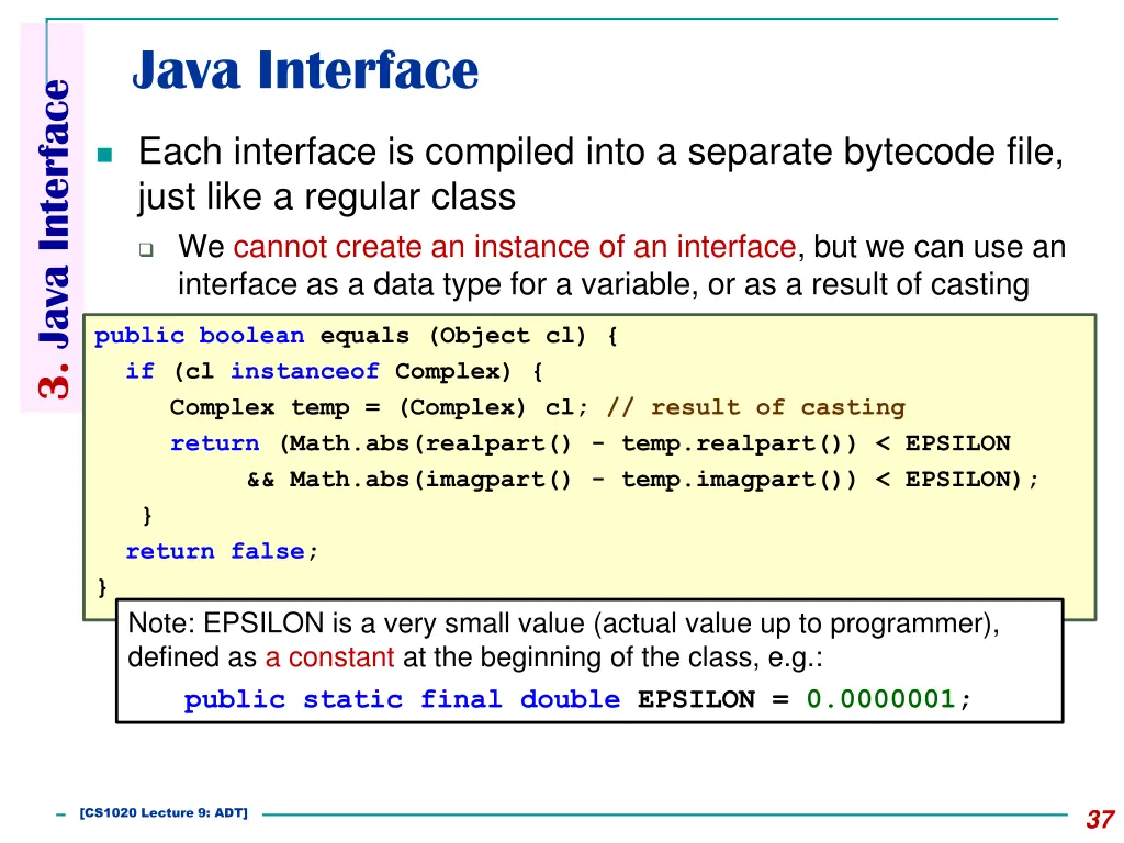 java interface 1