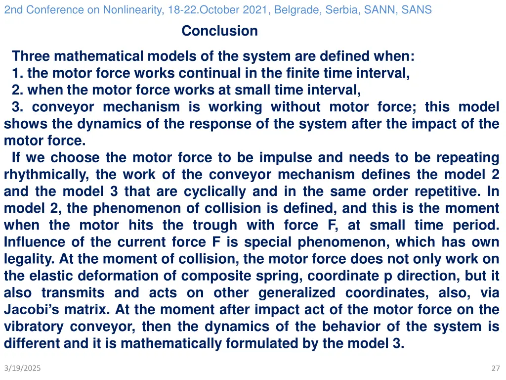 2nd conference on nonlinearity 18 22 october 2021 26