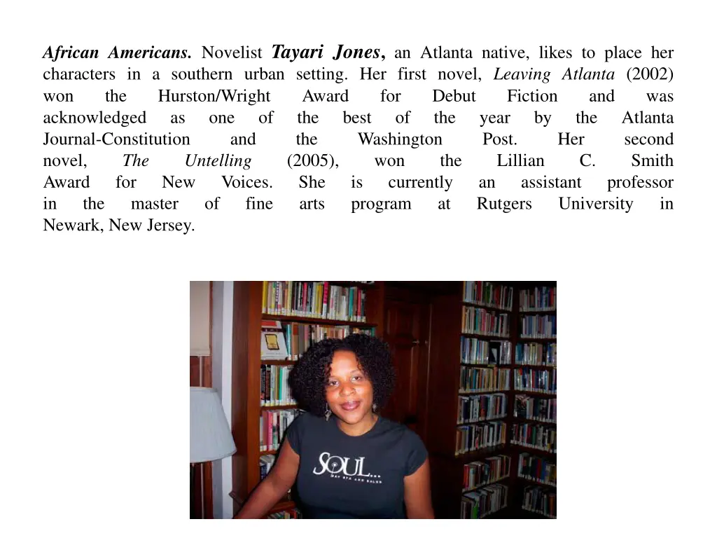 african americans novelist tayari jones