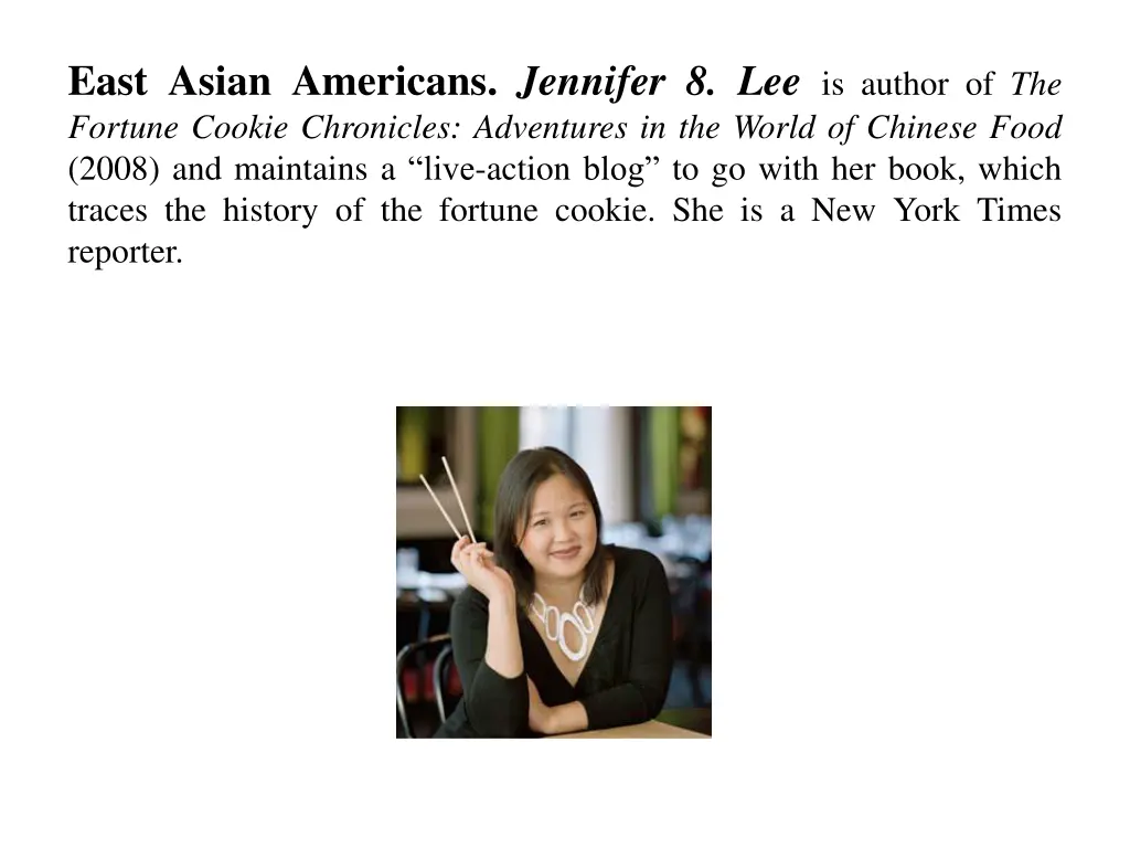 east asian americans jennifer 8 lee is author
