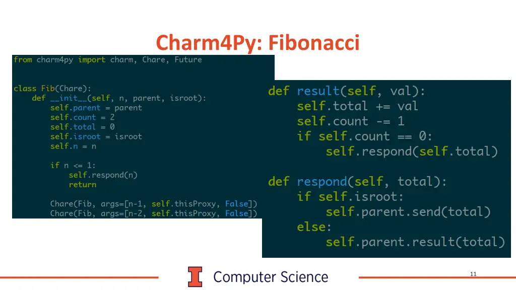 charm4py fibonacci 2