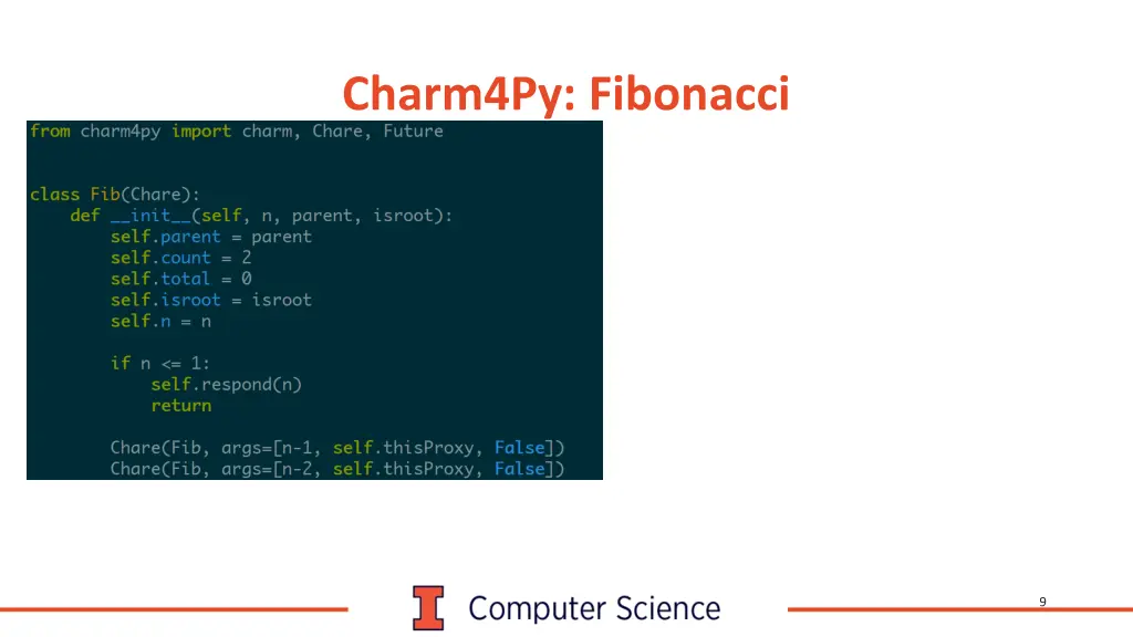 charm4py fibonacci