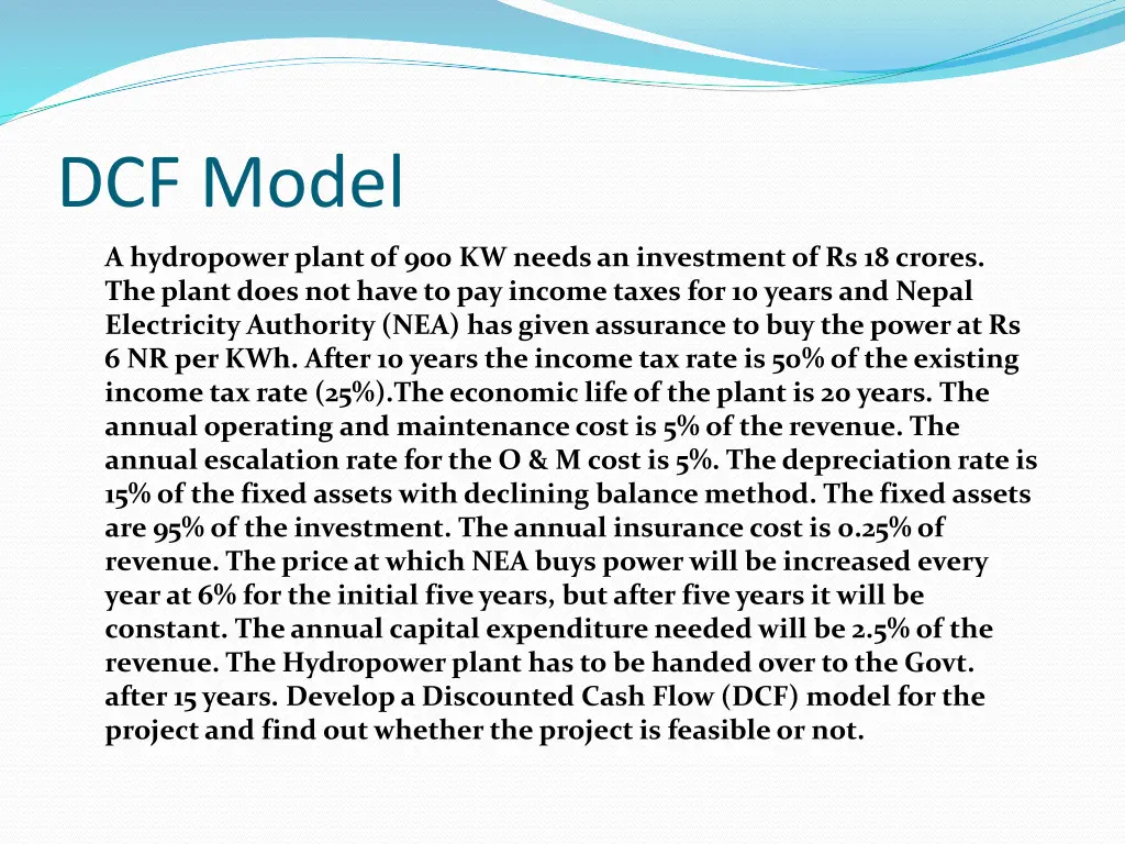 dcf model