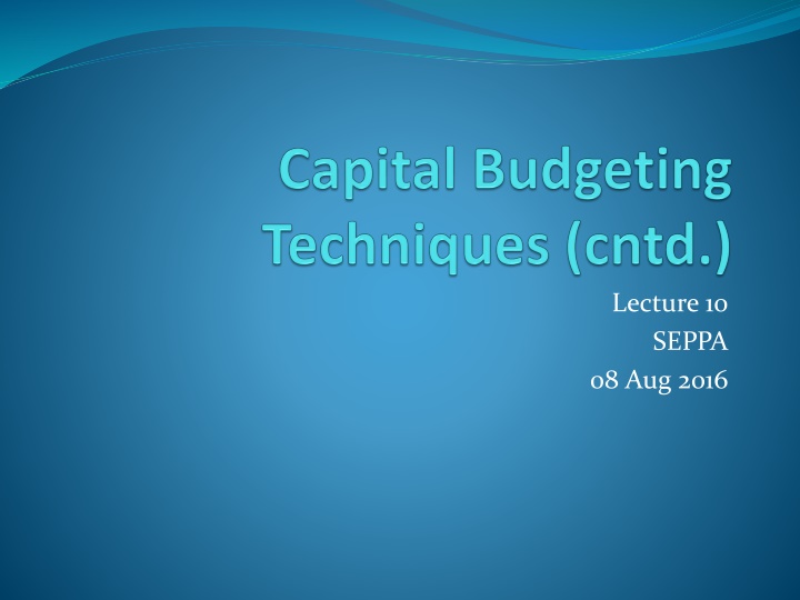 lecture 10 seppa 08 aug 2016