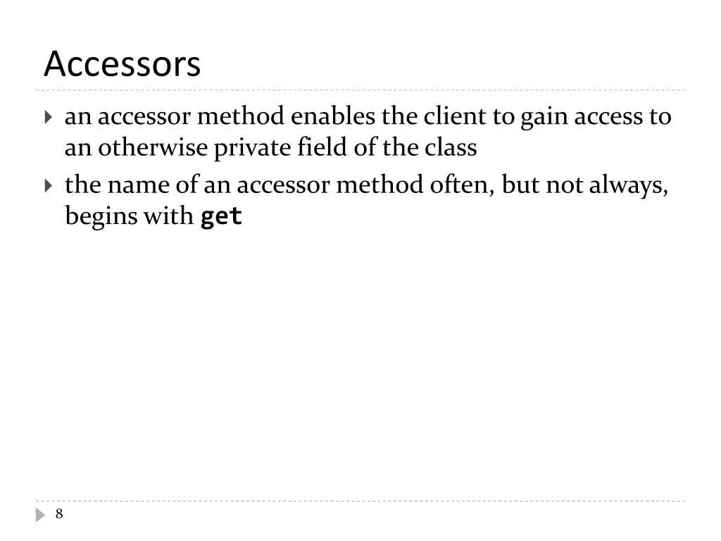 accessors