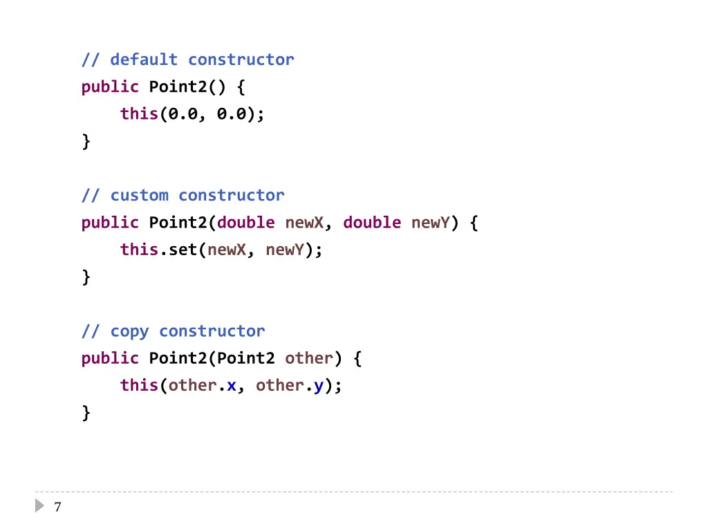 default constructor