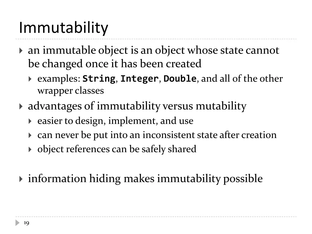immutability 1