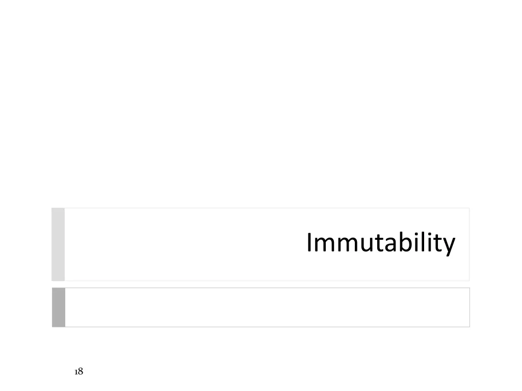 immutability