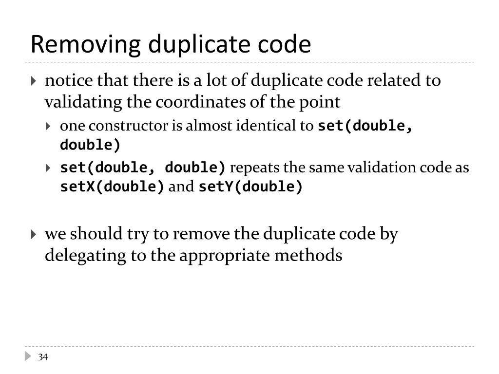removing duplicate code